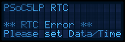 LCD RTC ERROR 4x20
