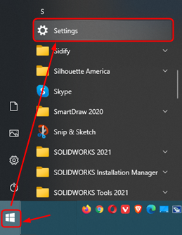 m01 Start Settings